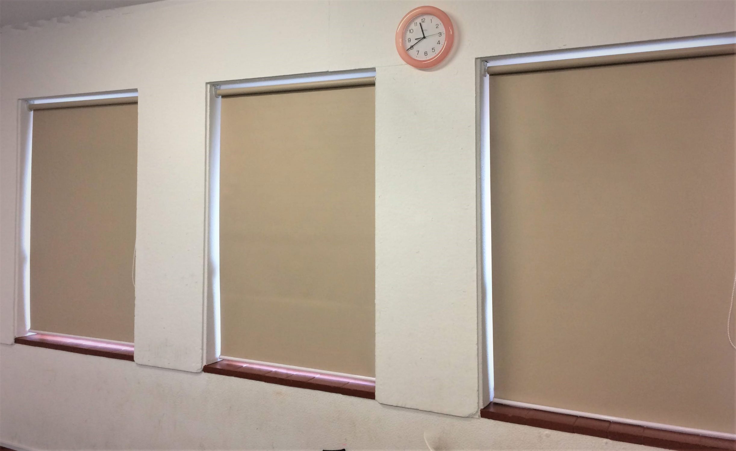 beige blockout roller blinds