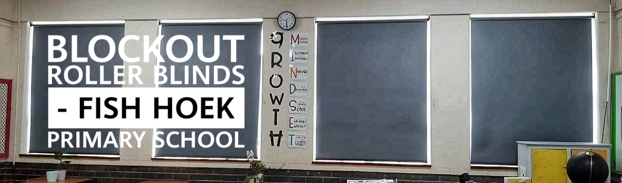 blockout roller blinds in a classroom